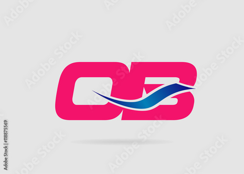 OB Logo. Vector Graphic Branding Letter Element 