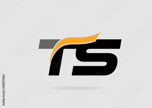 Letter T and S logo template
