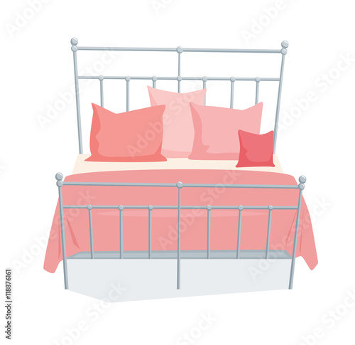 Double bed and pillow