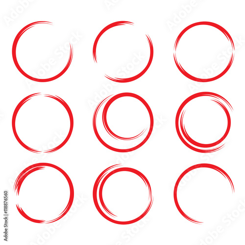 red hand drawn circle highlighter