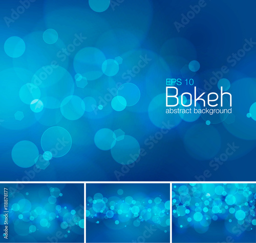 Bokeh and blur vector abstract background