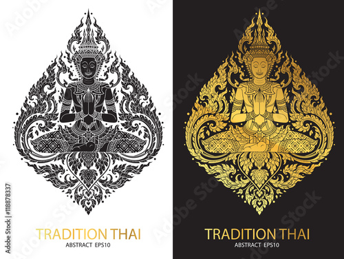 cover tradition thai Buddha Jewelry Set