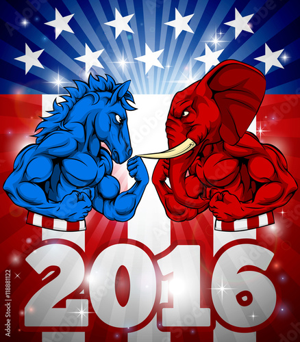 Donkey vs Elephant 2016 Concept