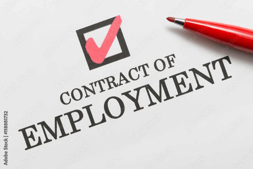 CONTRACT OF EMPLOYMENT 雇用契約 労働契約 CONTRACT OF EMPLOYMENT 雇用契約 労働契約