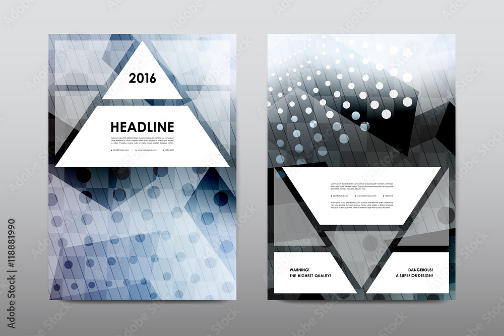 Fototapeta premium Brochure layout template flyer design vector, Magazine booklet cover abstract background