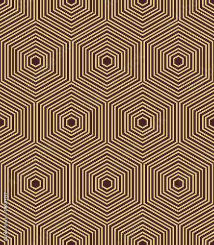 Seamless Abstract Vector Pattern With Hexagons