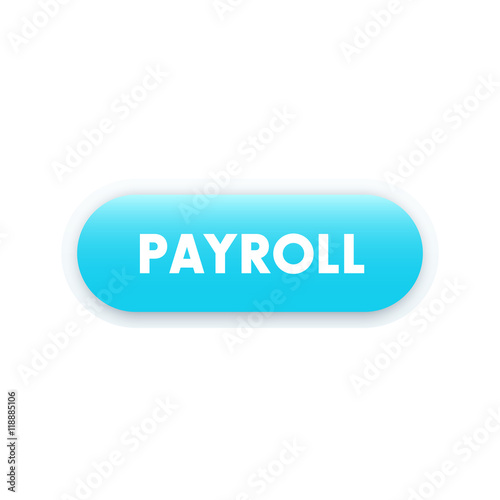 Payroll button for web, blue on white