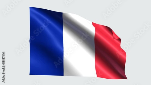 france flag with alpha channel, transparent background