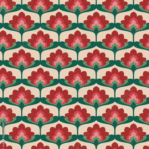 seamless vintage flower pattern