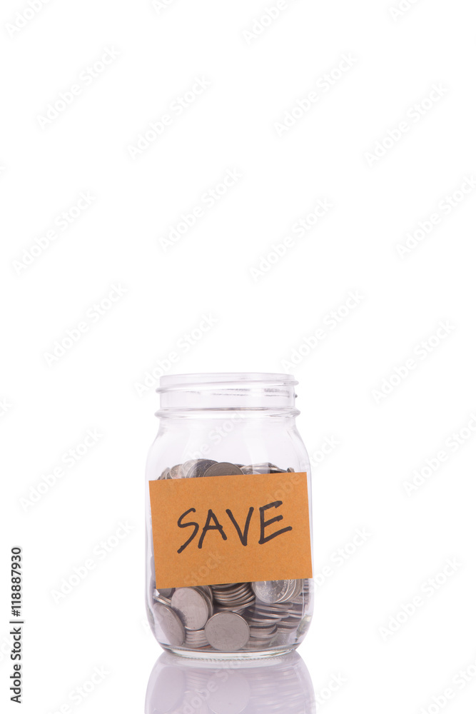 Save money in the glass. Save money in the glass.