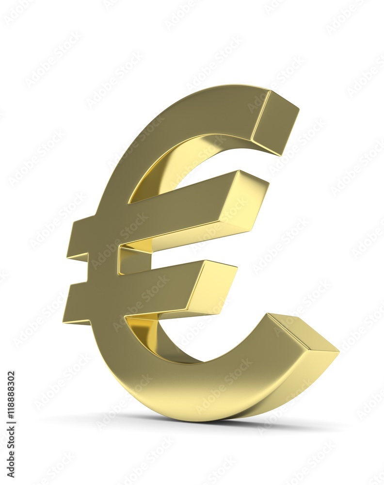 Isolated golden euro sign on white background. European currency. Concept of investment, european market, savings. Power, luxury and wealth. 3D rendering. Isolated golden euro sign on white background. European currency. Concept of investment, european market, savings. Power, luxury and wealth. 3D rendering.