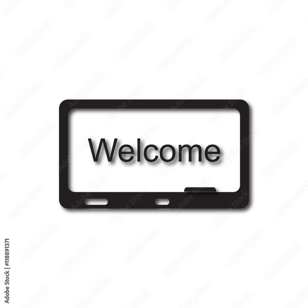 Back to School and Education vector flat icon in black and white style school board Back to School and Education vector flat icon in black and white style school board