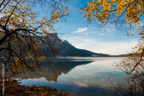 Mondsee lake in Austria