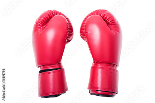 Red boxing gloves isolate © sorapop