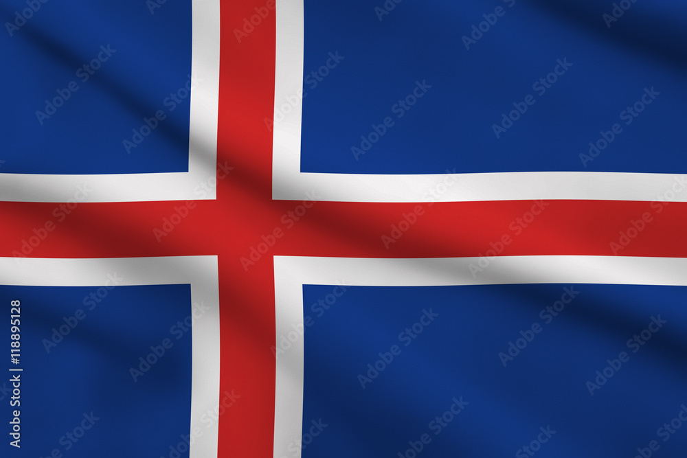 Obraz premium Flag of Iceland