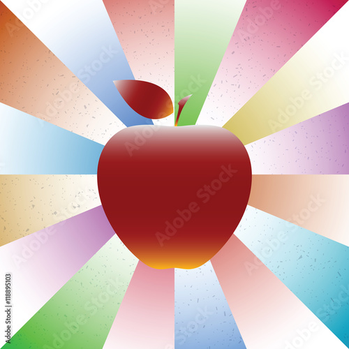 Apple logo and abstract background
