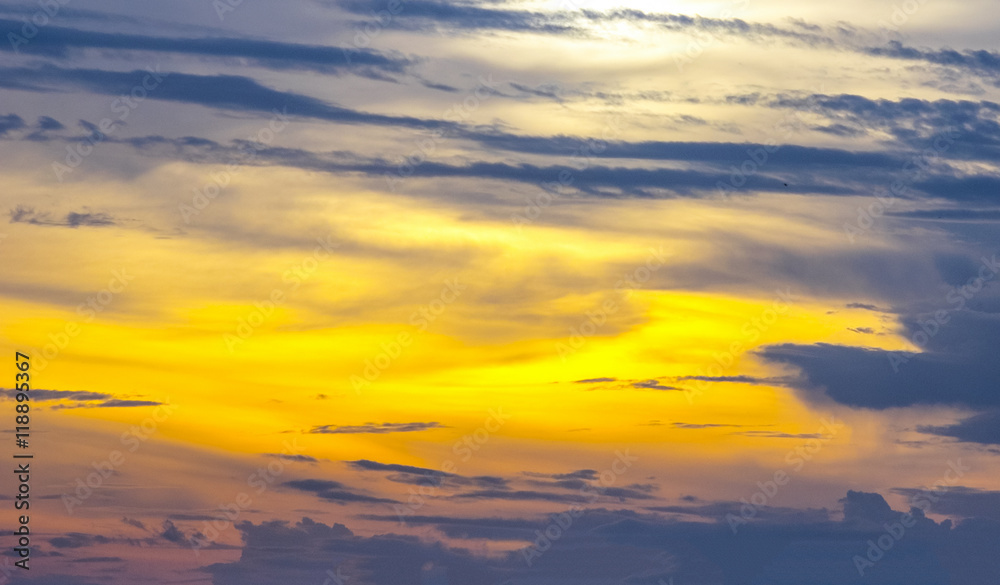 Fototapeta premium Colorful sunset