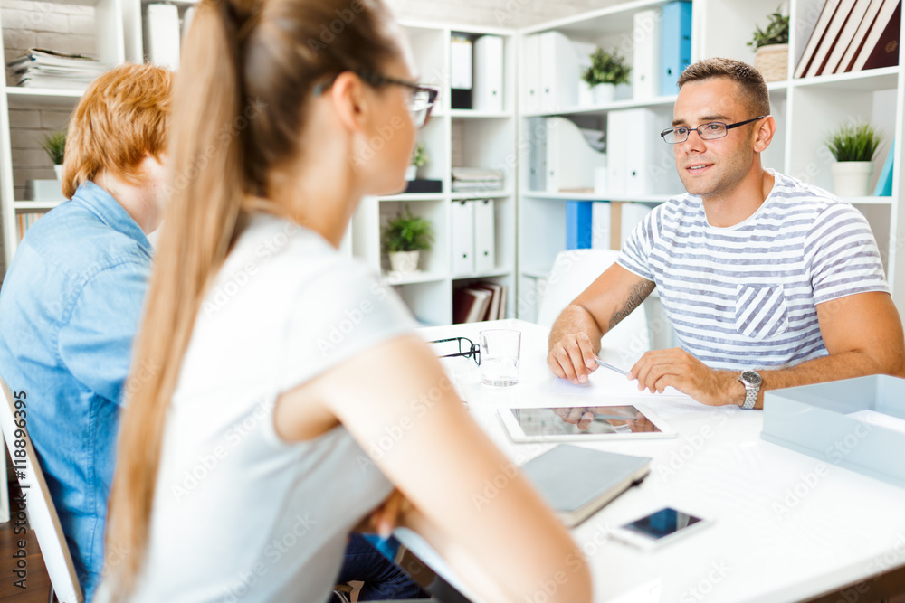 Interview in office Interview in office