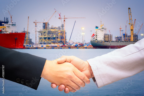 Handshake of businessman