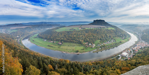 Elbe in Saxony alps