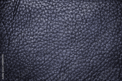 Deep blue leather texture or leather background for design with copy space for text or image.