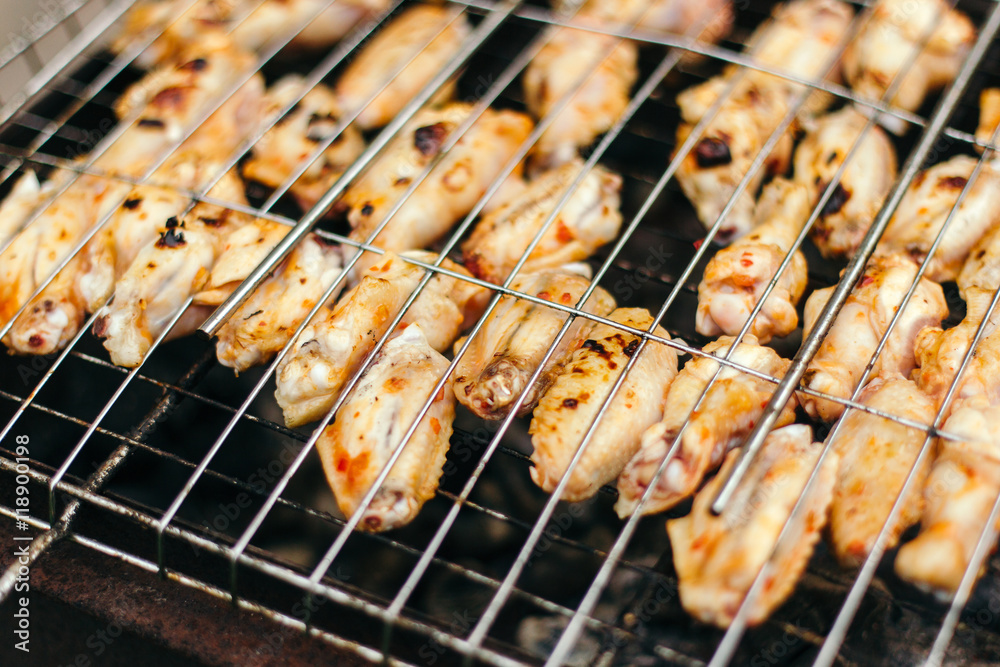 Crispy chicken wings Stock Photo | Adobe Stock