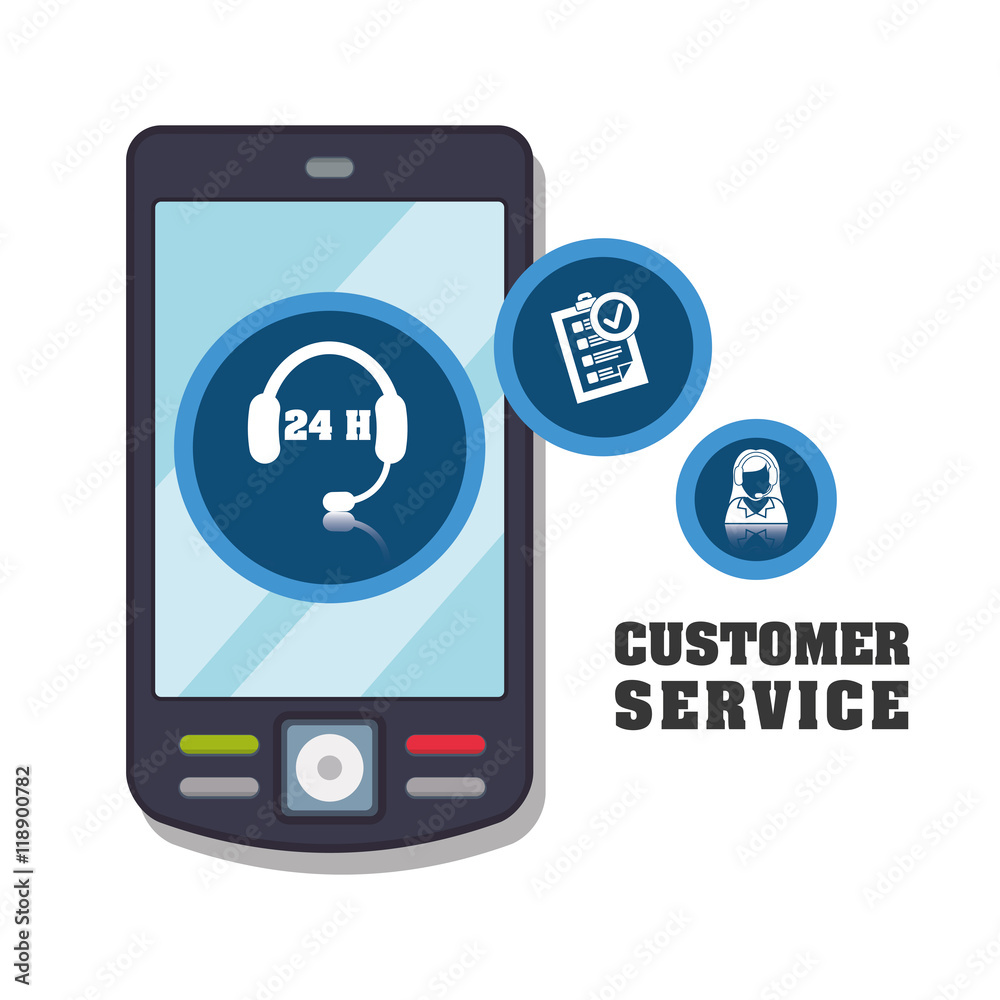 cellphone mobile headphone customer service technical service call center icon set. Colorful and flat design. Vector illustration cellphone mobile headphone customer service technical service call center icon set. Colorful and flat design. Vector illustration