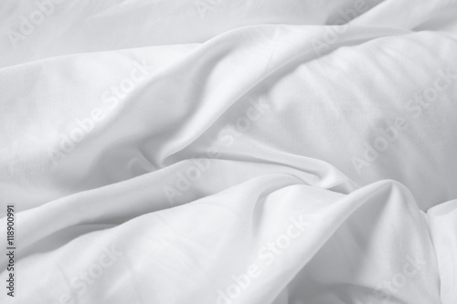 A full page of white creased bedding texture