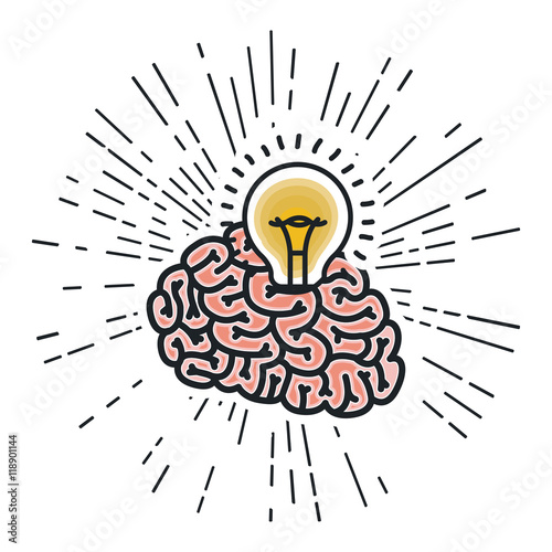 brain storm isolated icon vector illustration design