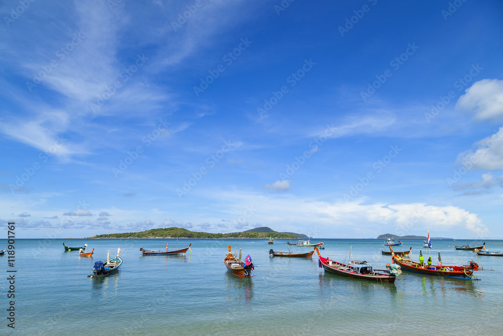 long tail boat at rawai beach ,phuket Thailand. long tail boat at rawai beach ,phuket Thailand.