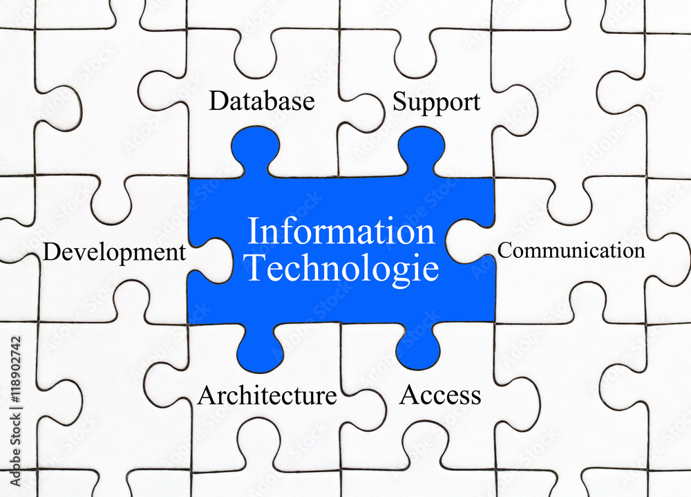 Information Technologie Puzzle Concept