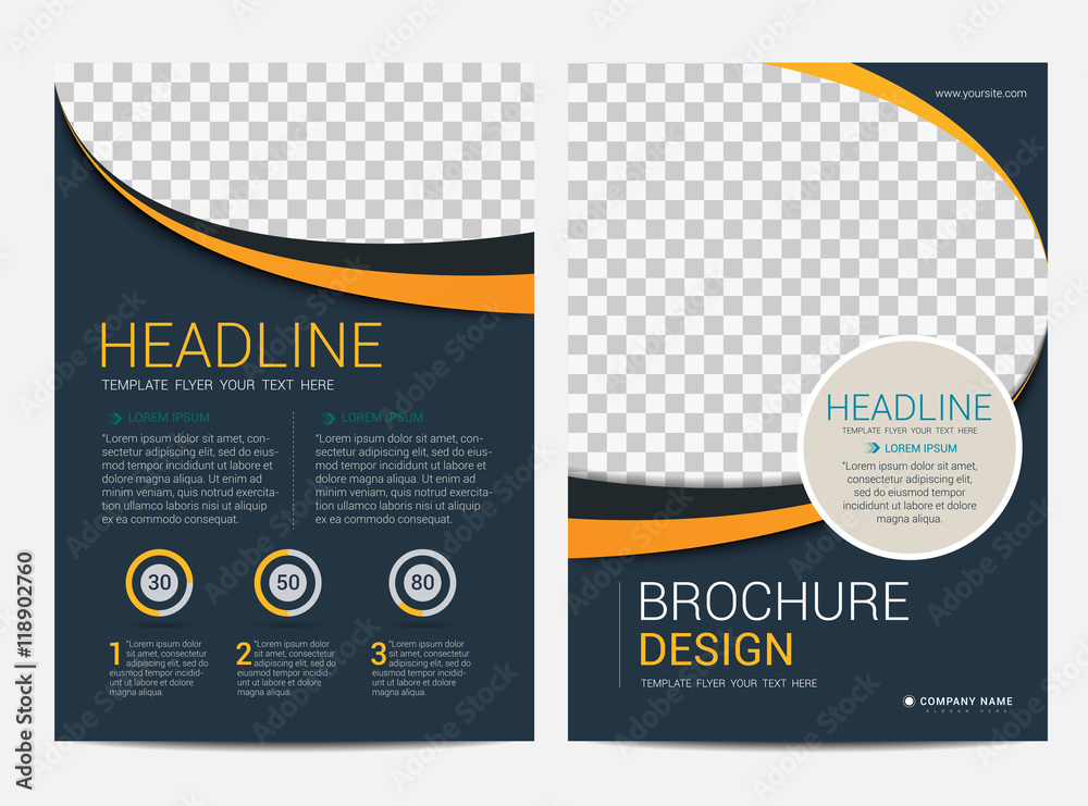 Brochure template flyer design vector background Brochure template flyer design vector background