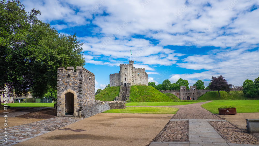 Cardiff Castle  is a medieval castle and Victorian Gothic revival mansion located in the city centre of Cardiff, Wales.