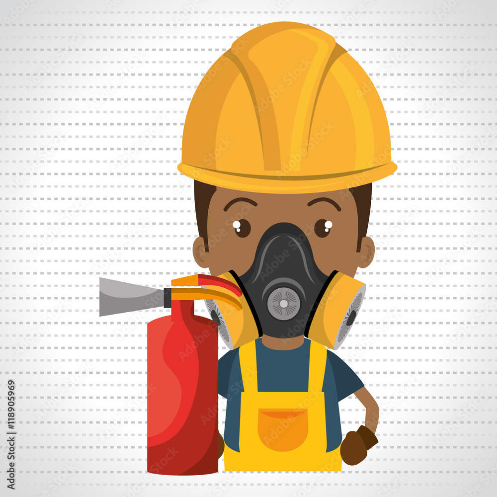 man mask extinguisher icon vector illustration eps 10 man mask extinguisher icon vector illustration eps 10
