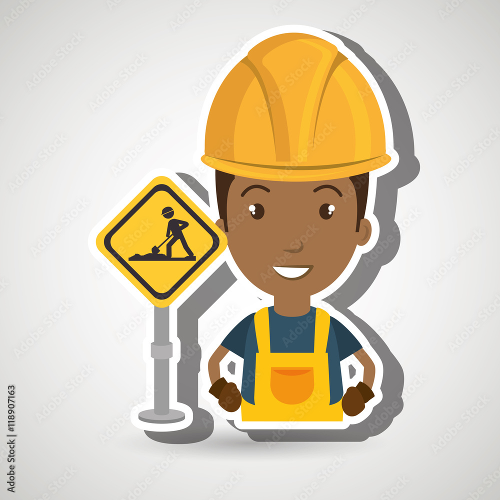 man worker construction vector illustration design eps 10 man worker construction vector illustration design eps 10
