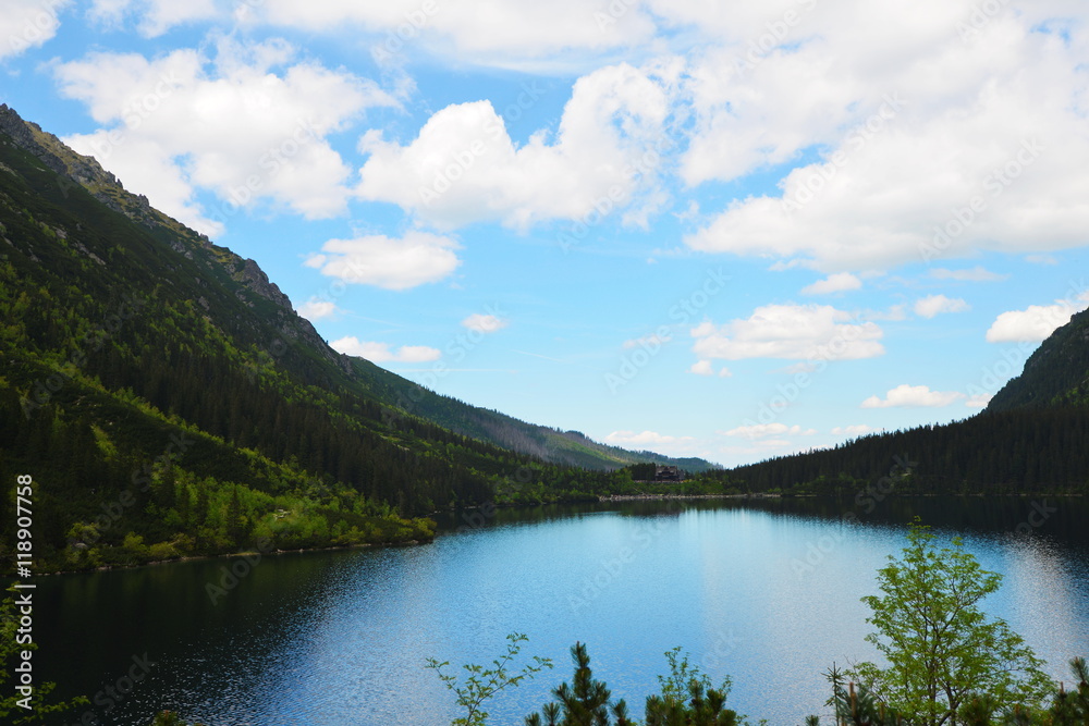  lake in  mountains