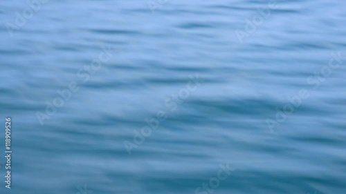 Ripples on the water surface in a strong wind
