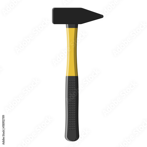 Machinists hammer. Vector illustration