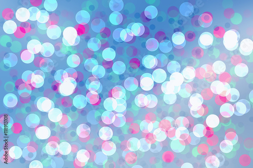 abstract background mix blue color bokeh circles