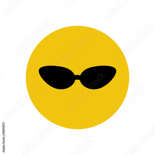 Cat eye sunglasses illustration