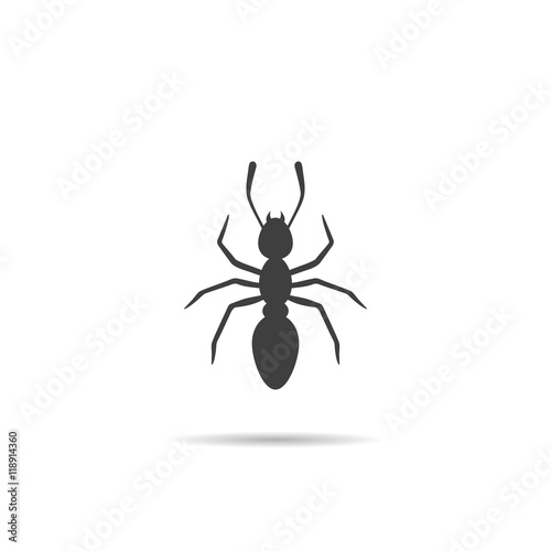 Icon, Silhouette of a Ant .
