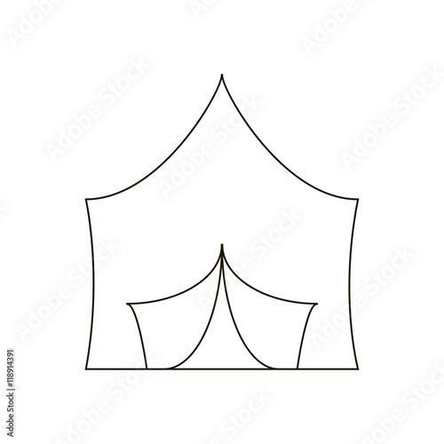 Camping tent illustration