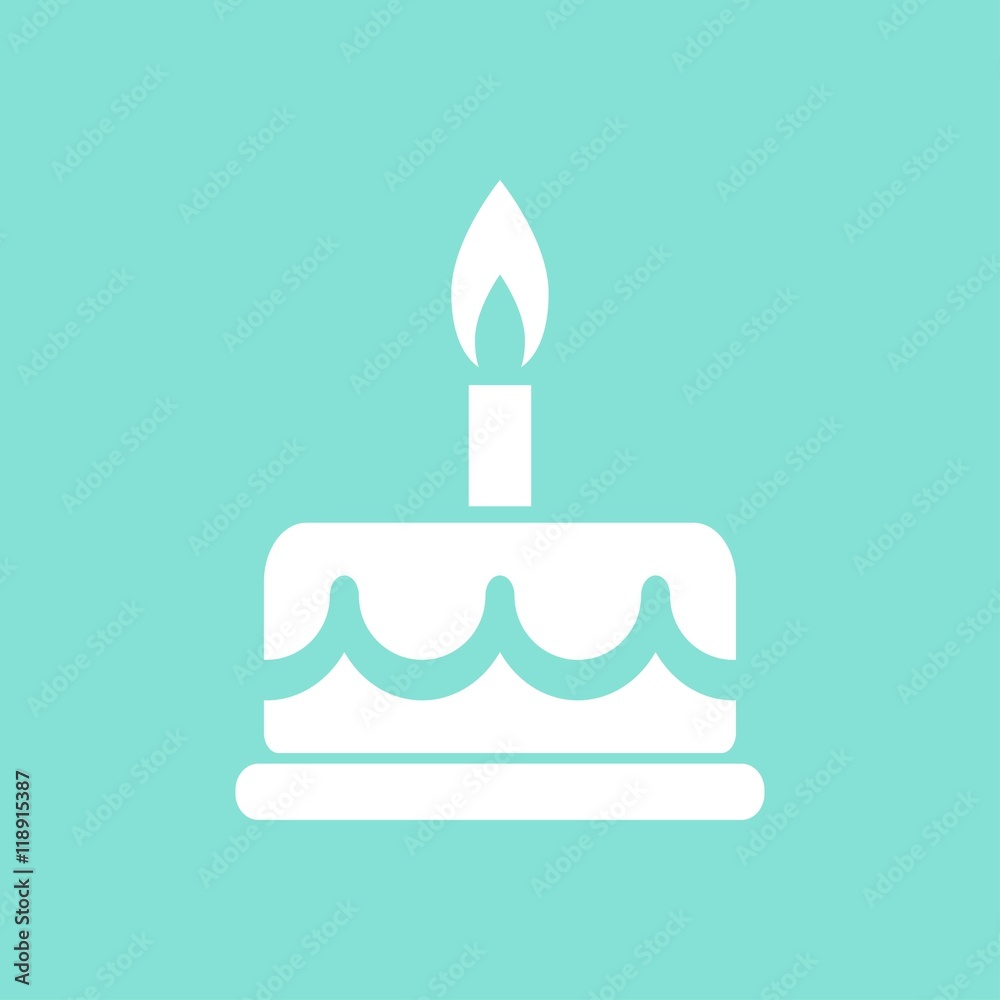 Cake vector icon.
