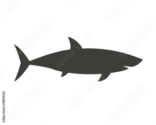 Big Shark Outline Icon