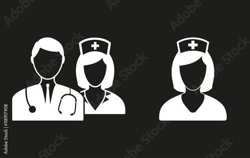 Nurse vector icon.