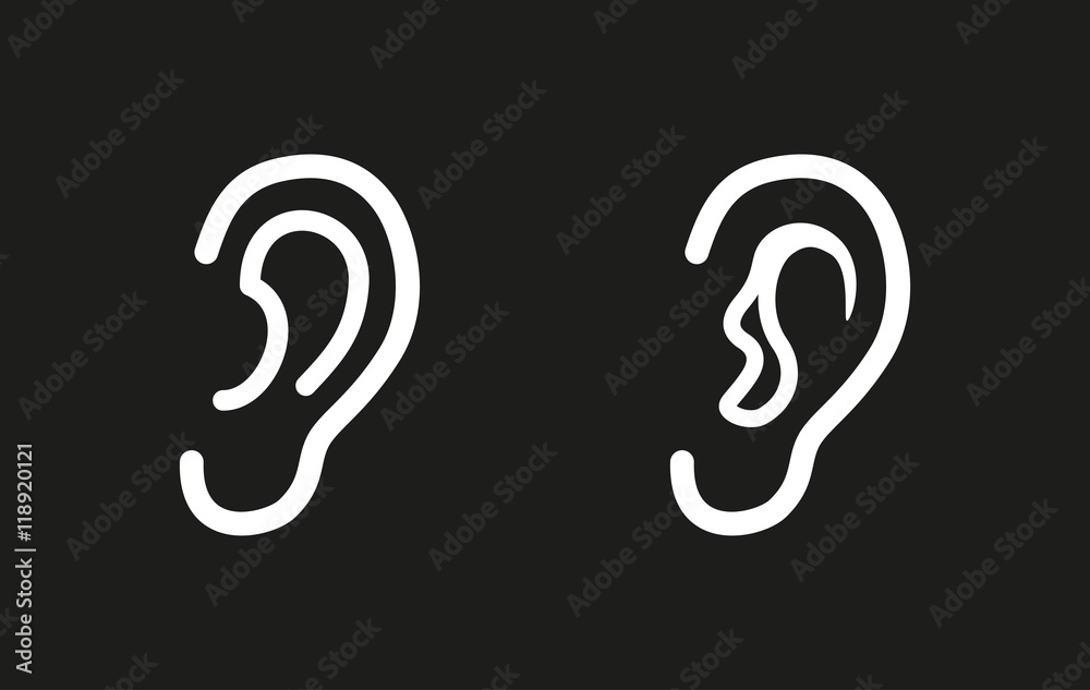 Ear - vector icon. Ear - vector icon.