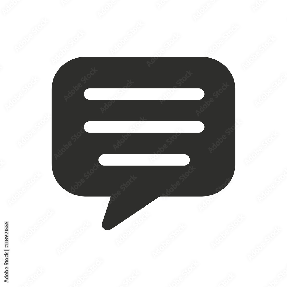 Communication bubble - vector icon. Communication bubble - vector icon.