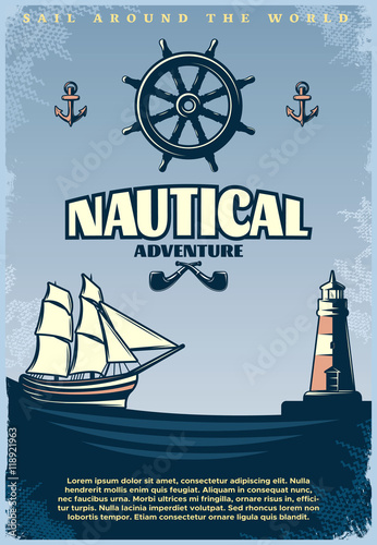 Retro Nautical Poster