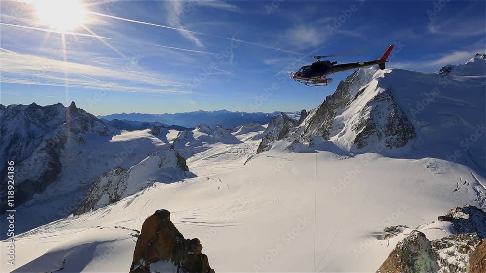Héliportage en haute montagne