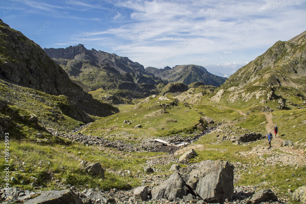 Obraz premium Massif de Belledonne - Lacs du Crozet et du Domènon.